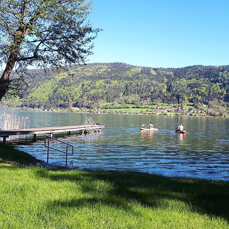 Maren Seeblick Appartement Haus Haensel&Gretel Direkt Am Ossiacher See Mit Hallenbad Stiegl Exterior photo