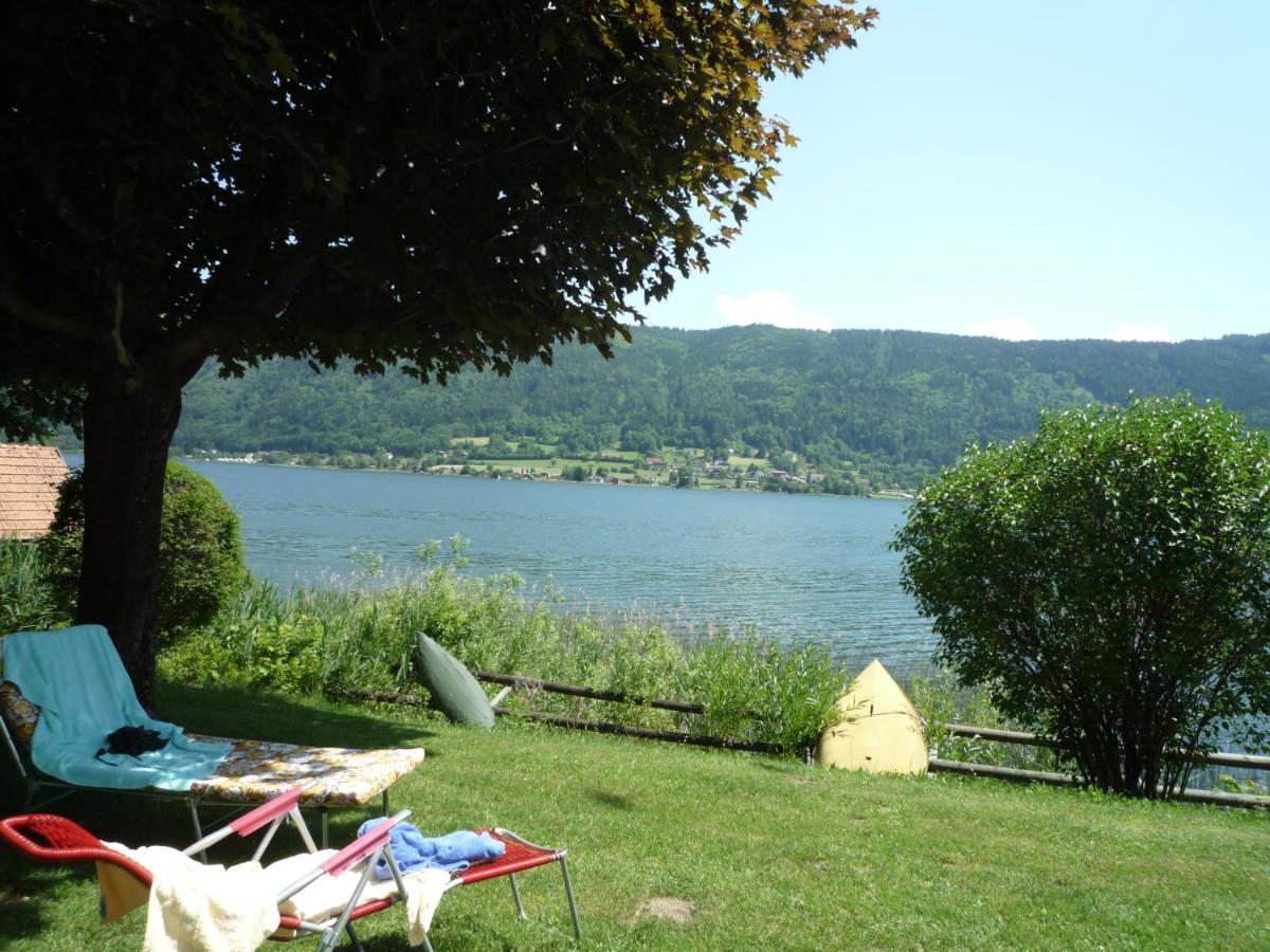 Maren Seeblick Appartement Haus Haensel&Gretel Direkt Am Ossiacher See Mit Hallenbad Skiarena Gerlitzen Stiegl Exterior photo