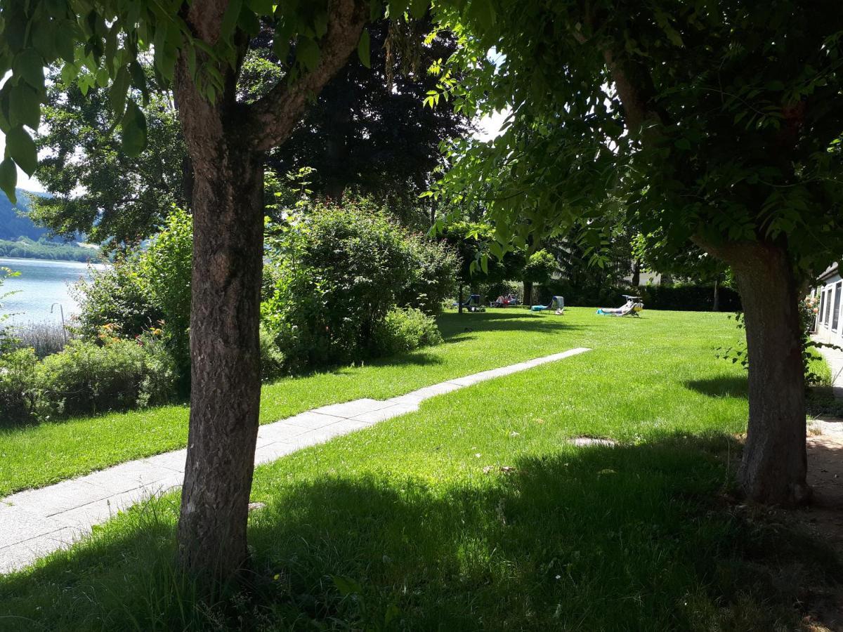 Maren Seeblick Appartement Haus Haensel&Gretel Direkt Am Ossiacher See Mit Hallenbad Stiegl Exterior photo