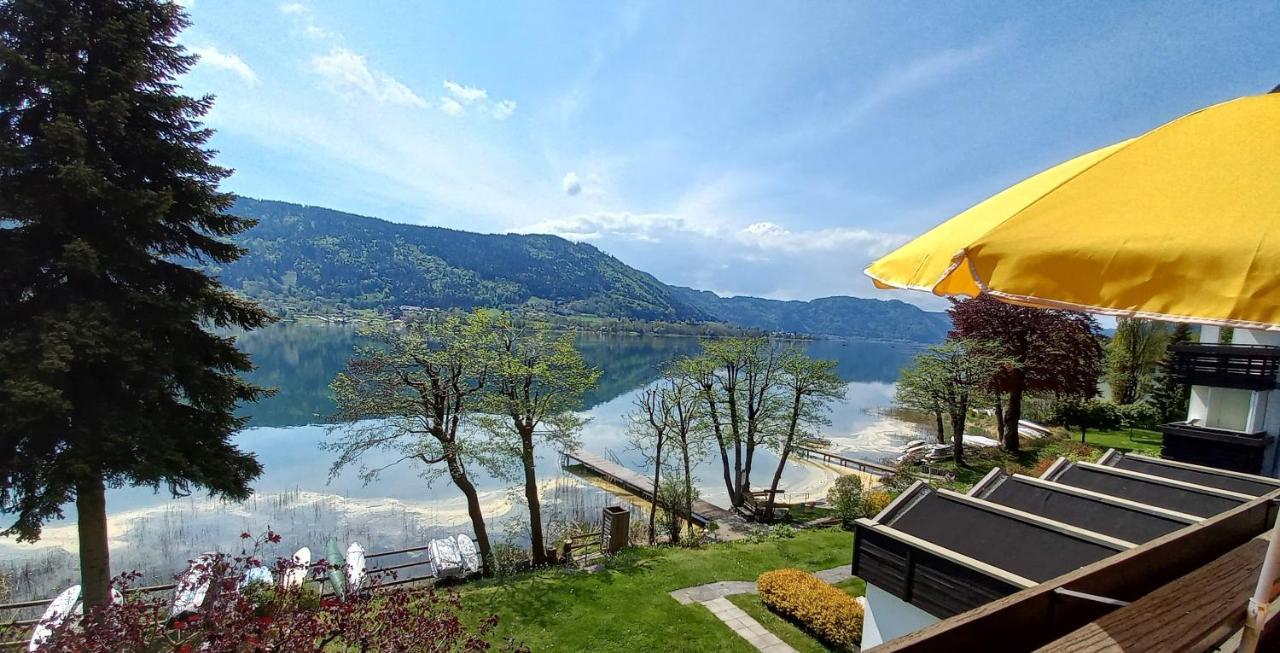 Maren Seeblick Appartement Haus Haensel&Gretel Direkt Am Ossiacher See Mit Hallenbad Stiegl Exterior photo