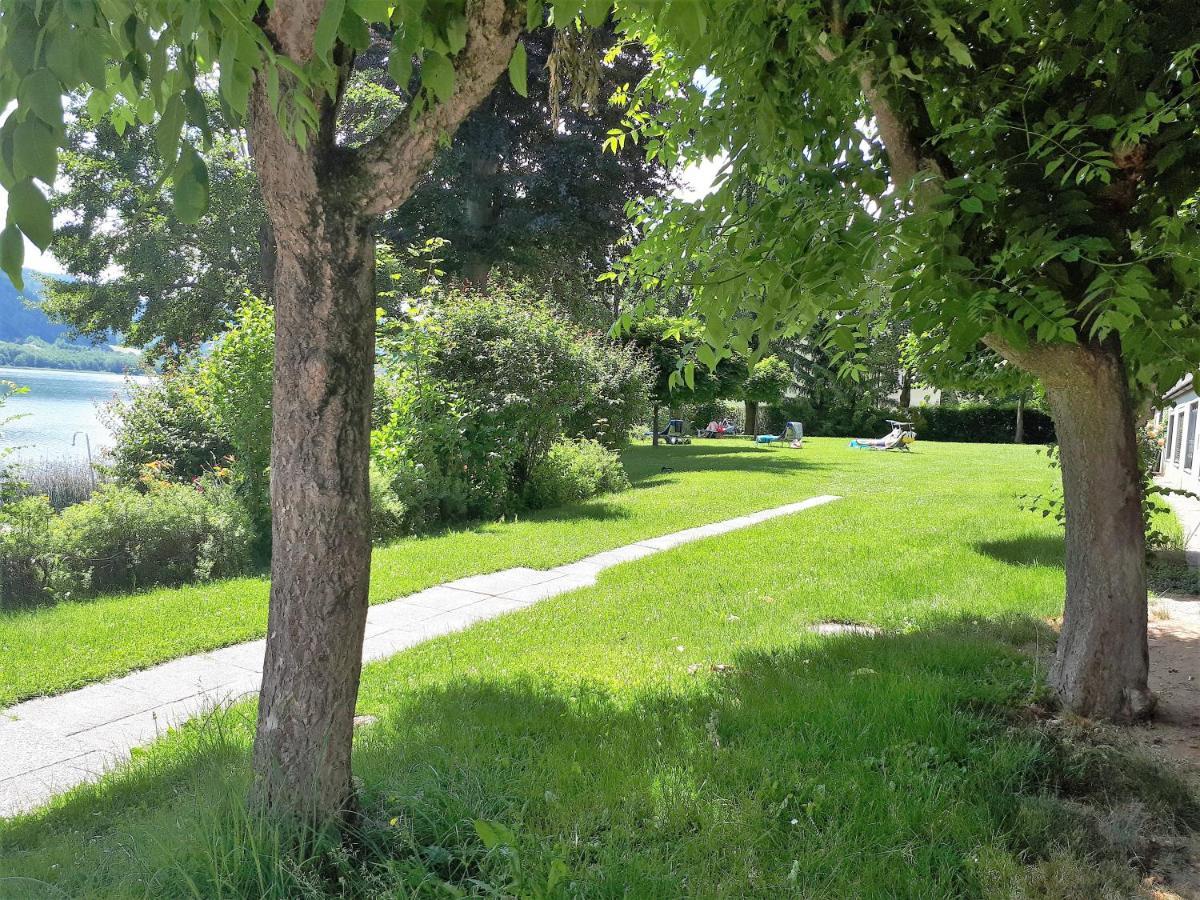 Maren Seeblick Appartement Haus Haensel&Gretel Direkt Am Ossiacher See Mit Hallenbad Stiegl Exterior photo