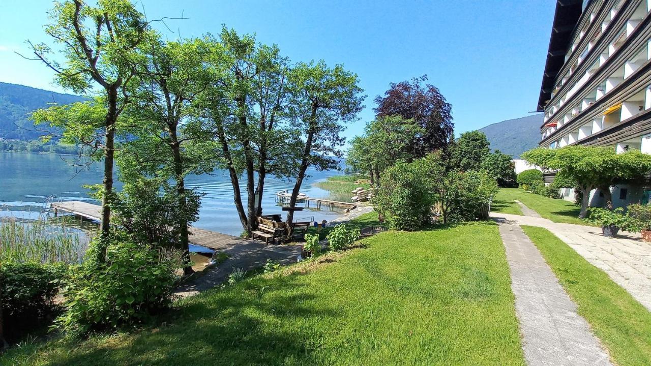 Maren Seeblick Appartement Haus Haensel&Gretel Direkt Am Ossiacher See Mit Hallenbad Stiegl Exterior photo
